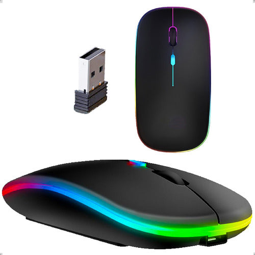 Mouse Wireles Led Rgb