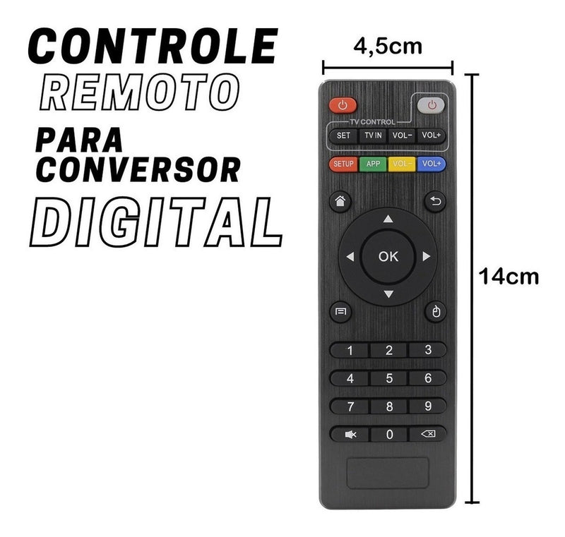 Controle Remoto Para Tv Box Smart 4k