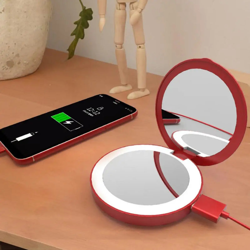 Espelho LED Power Bank Cosmetic Mirror