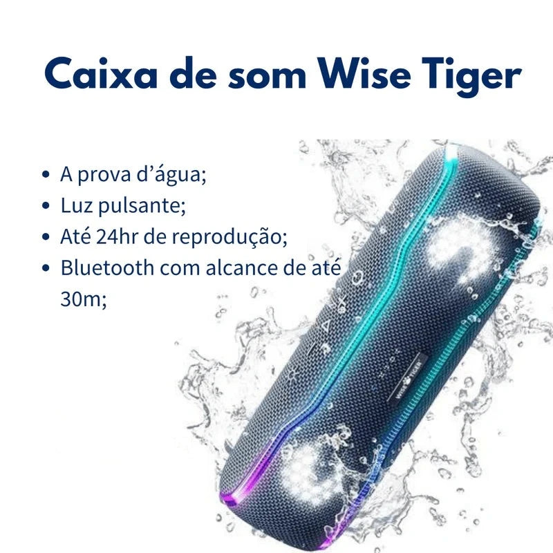 Alto-falante WISE TIGER IPX7